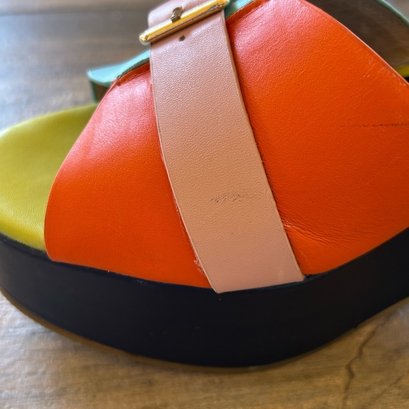 Charlotte Stone RAF Platform Sandals in Solimar US 10 Multi-Colored Leather - Picture 7 of 14